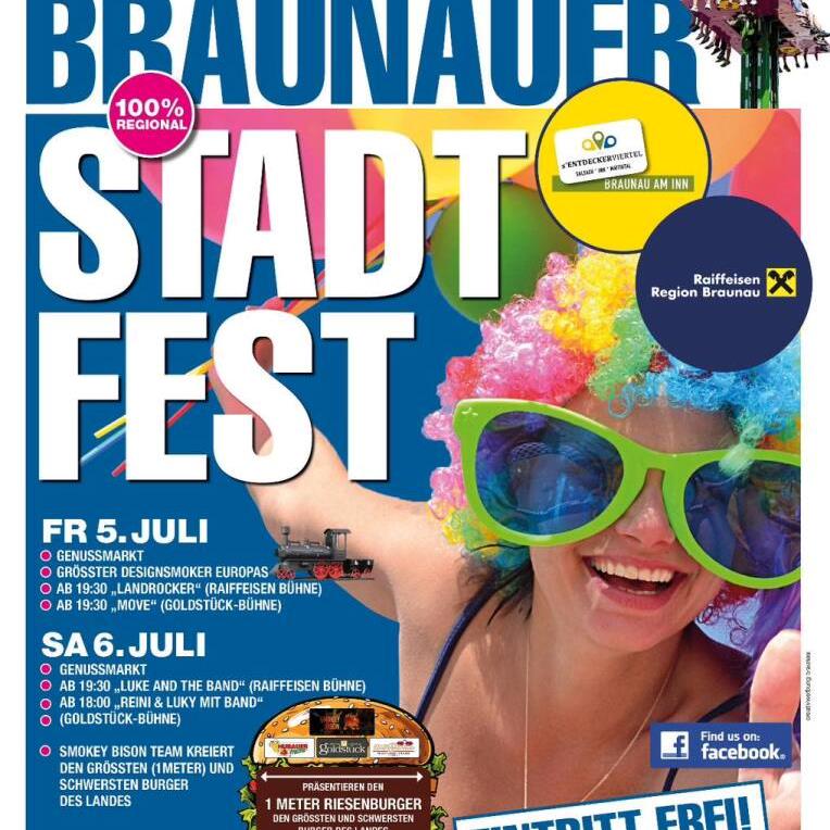 Braunauer Stadtfest am 5. und 6. Juli 2024